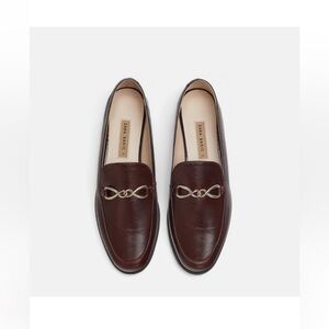 Zara Brown Leather Loafers (Women’s 8)